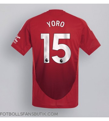 Manchester United Leny Yoro #15 Replika Hemmatröja 2024-25 Kortärmad